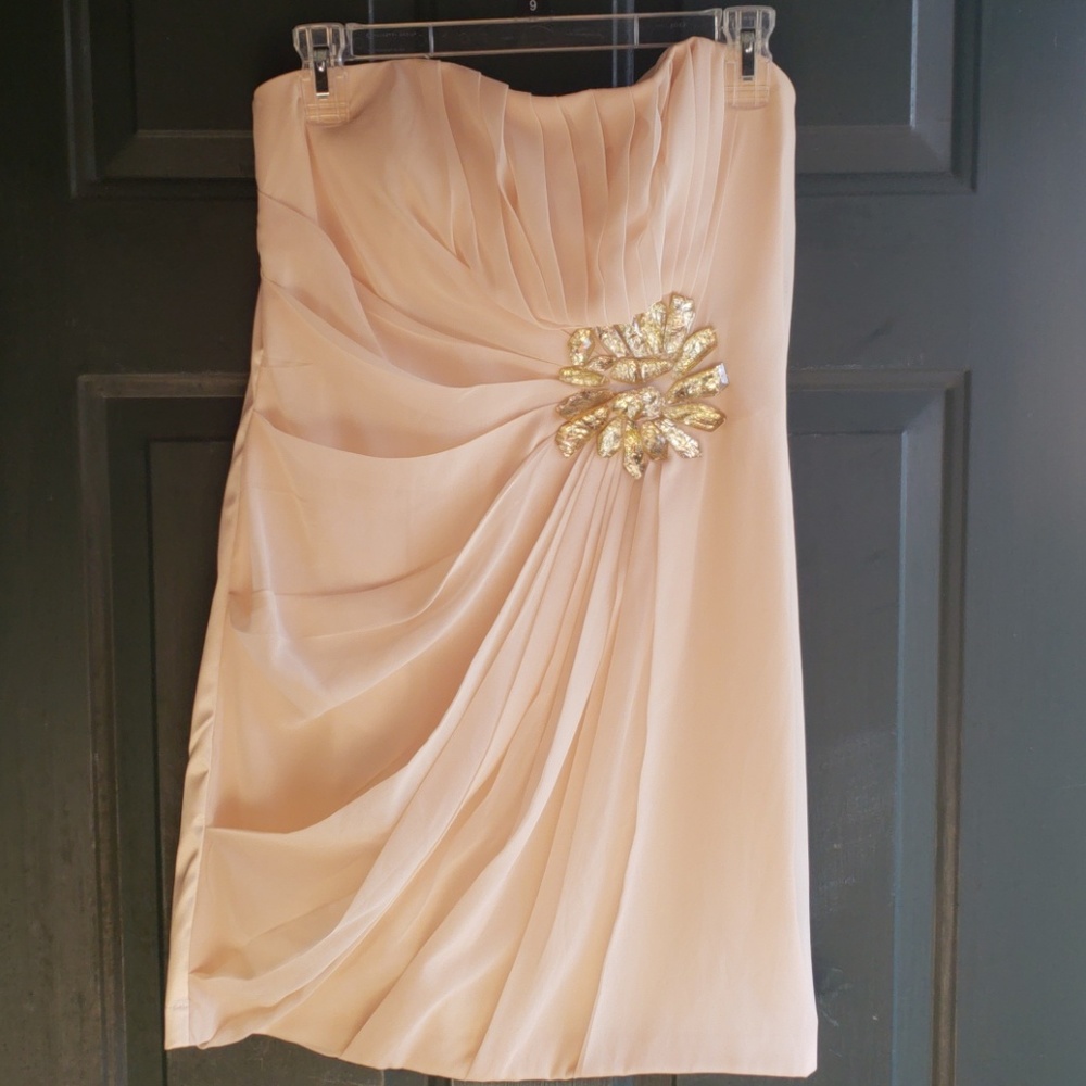 Beige Semi Formal Dress